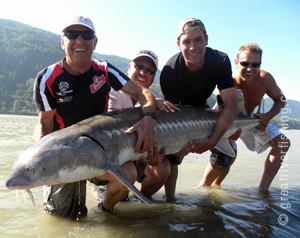 Group Sturgeon Fishing