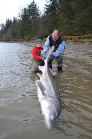 Fraser River Sturgeon Fishing March 