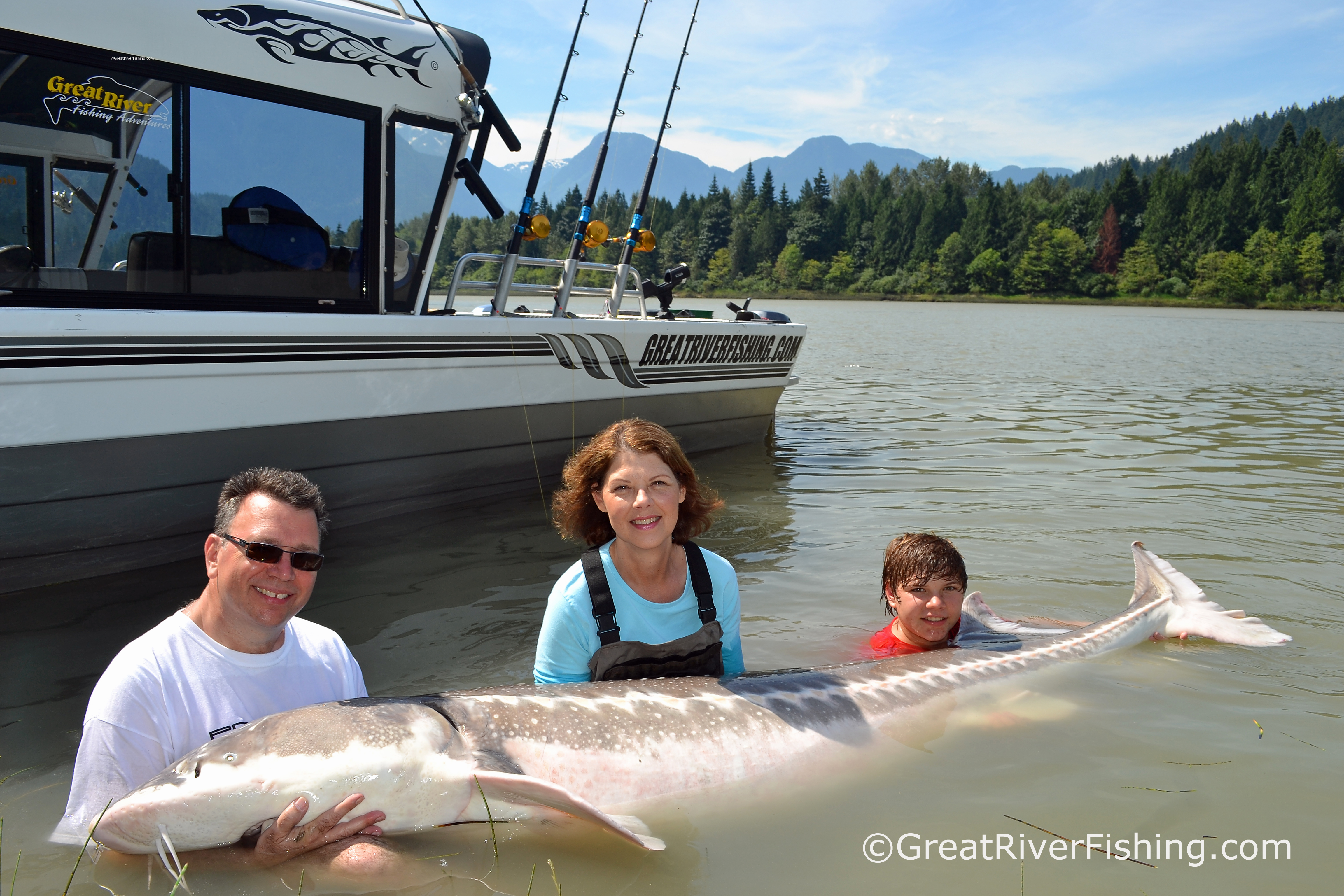Fraser River Fishing with Hunter and the Family